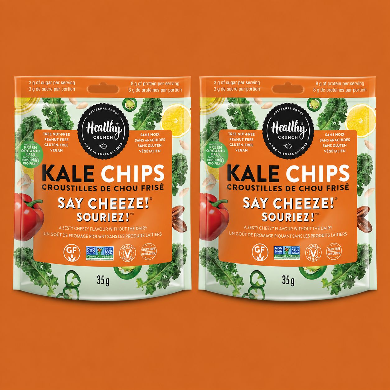 Say Cheeze! Kale Chips