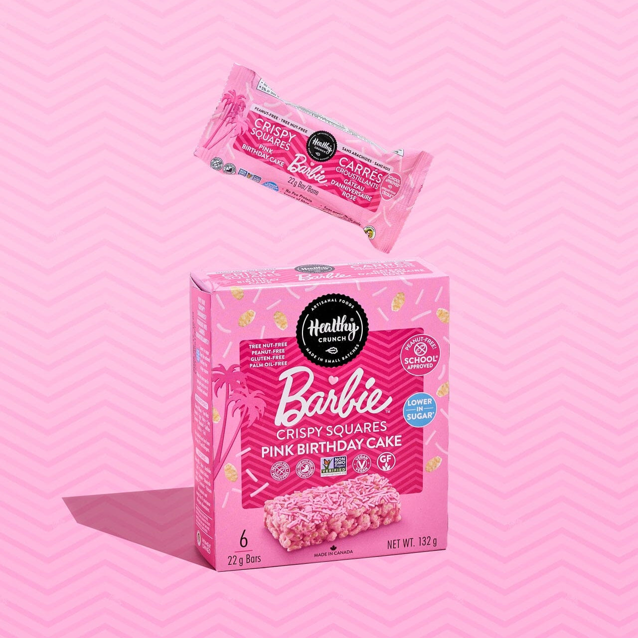 Barbie Pink Birthday Party Crispy Squares