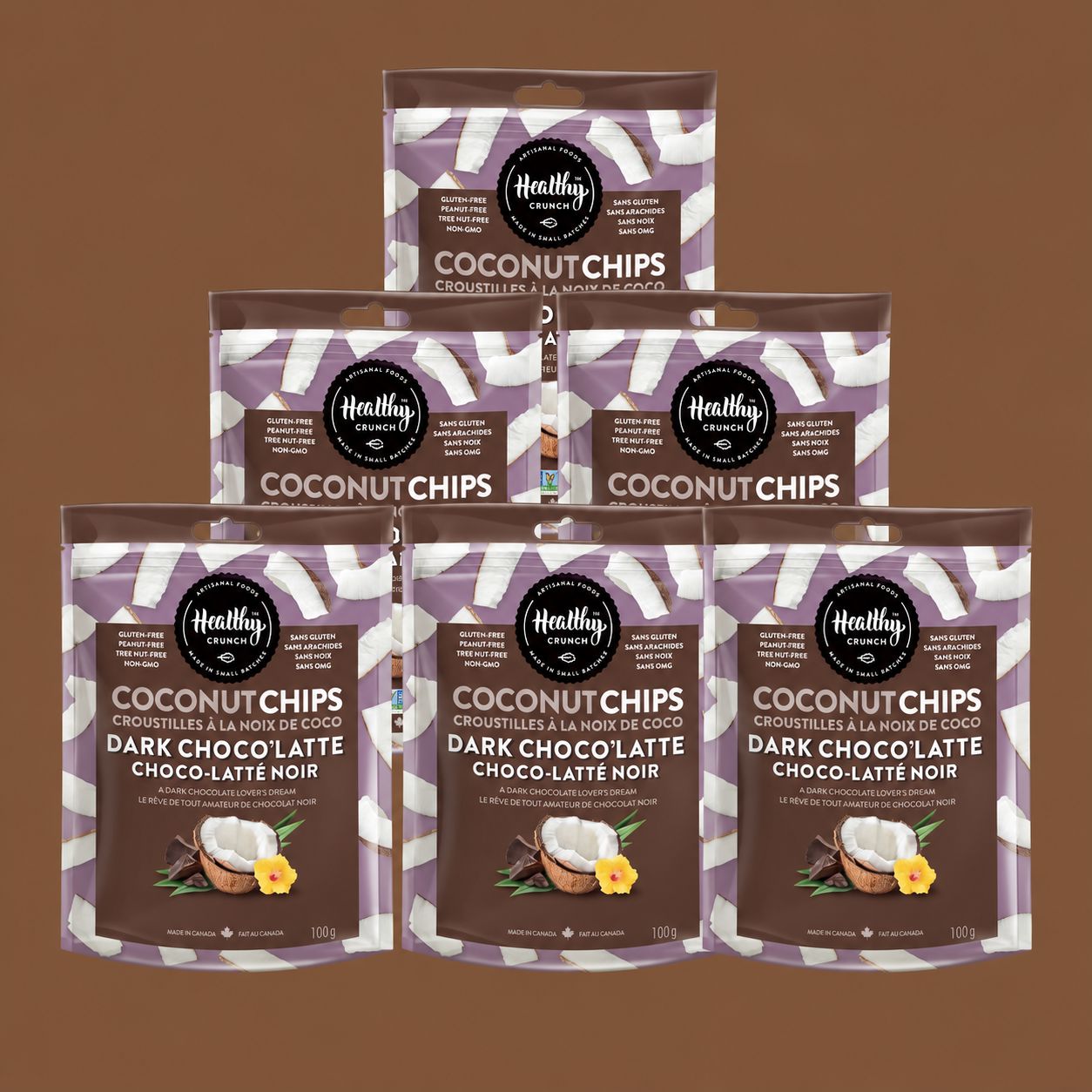 Dark Choco'Latte Coconut Chips