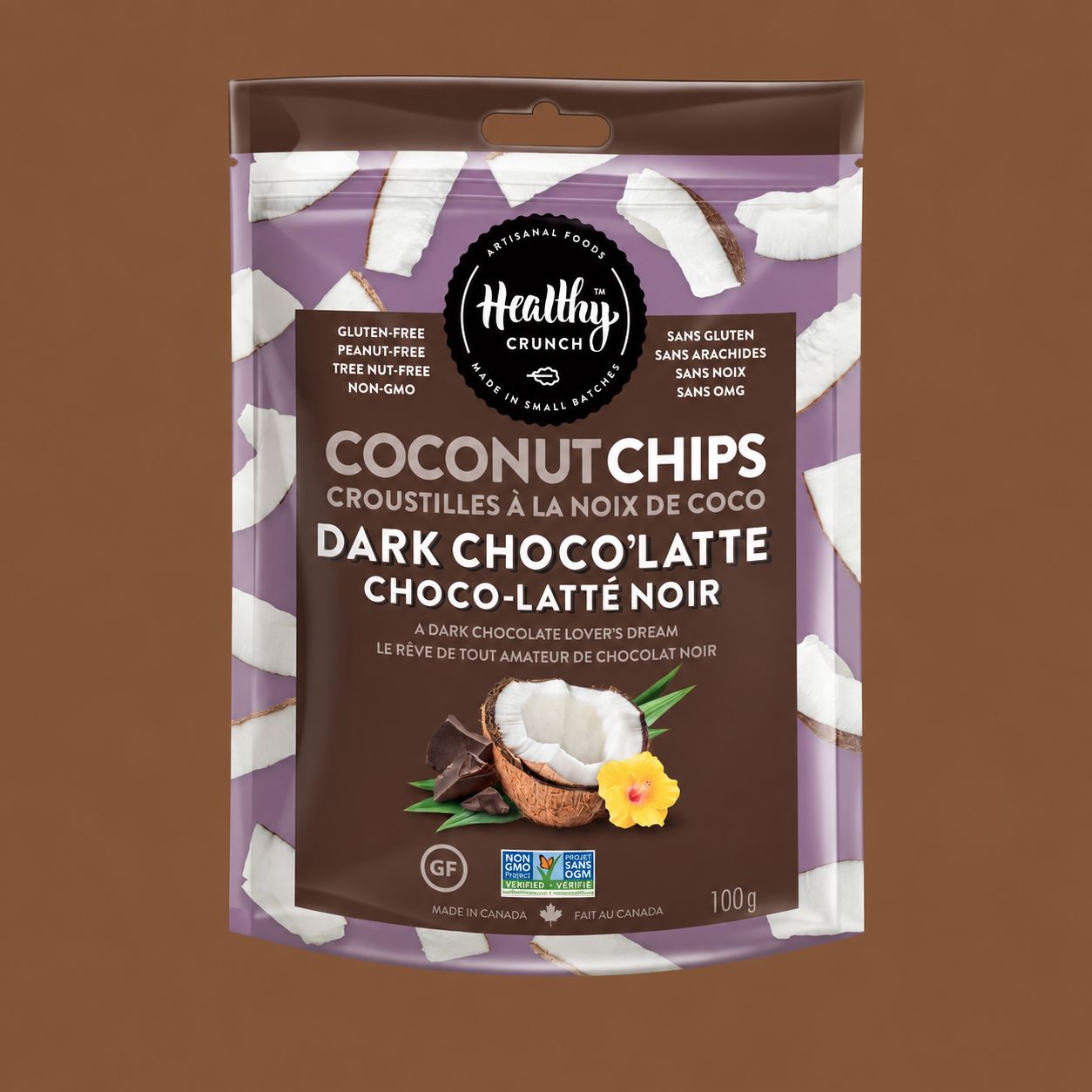 Dark Choco'Latte Coconut Chips