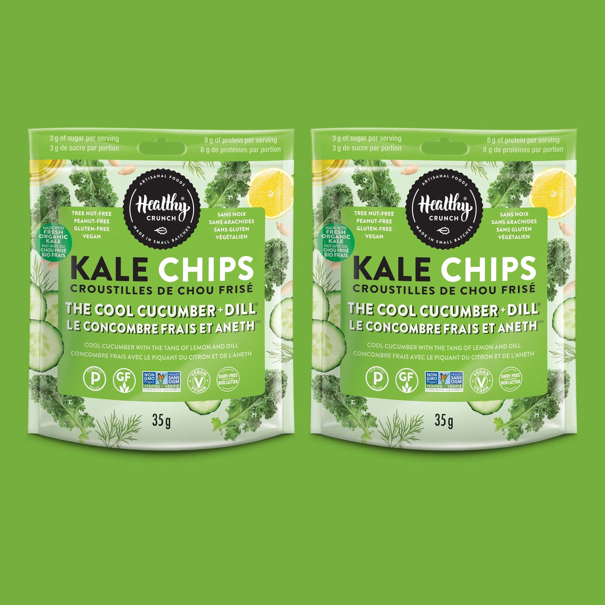 The Cool Cucumber + Dill Kale Chips