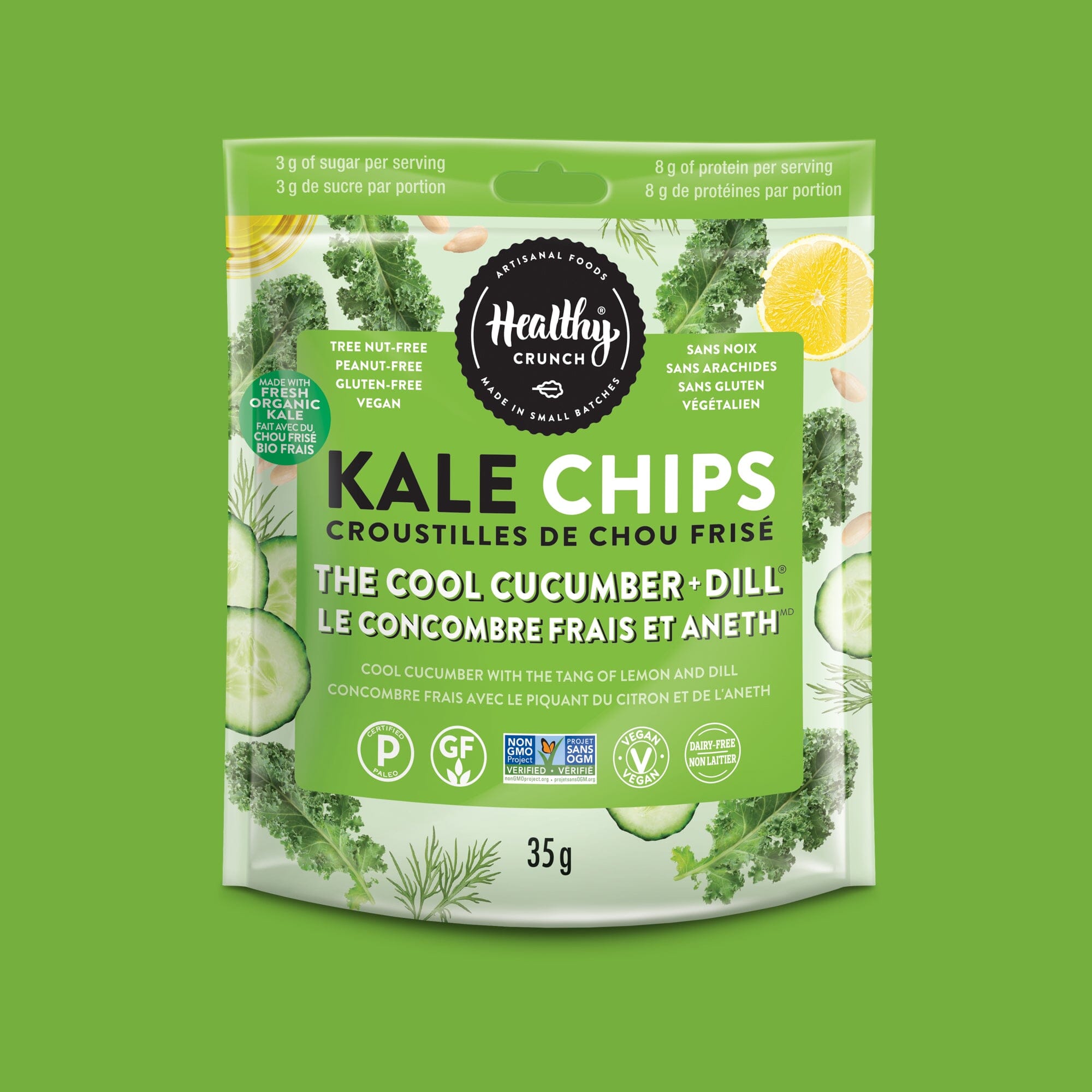 The Cool Cucumber + Dill Kale Chips