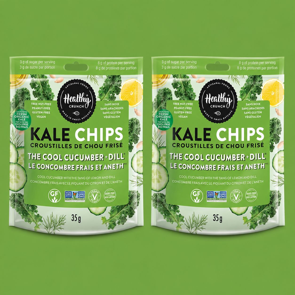 The Cool Cucumber + Dill Kale Chips