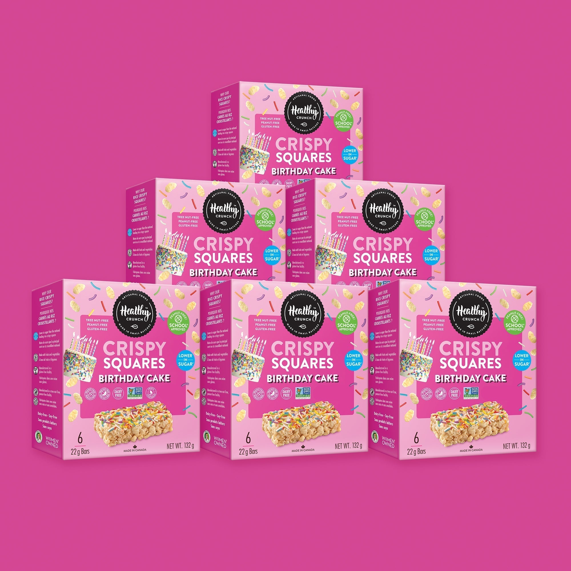 Birthday Cake Crispy Squares